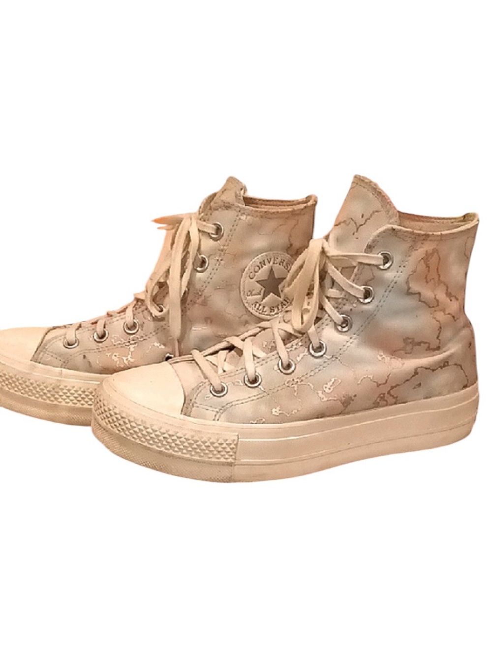EUC Converse Chucks All Star Platform Sneakers Women's 8